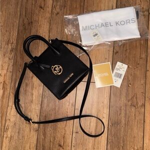 ****SOLD****Michael Kors Mercer Extra-Small Pebbled Leather Crossbody Bag